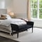 Armen Living Chatham Bench in Black Velvet LC0845BEBL - alternate 3
